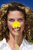 Woman with a dandelion