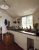 A kitchen in an English country house