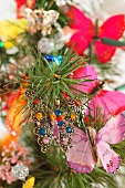 Butterflies as Christmas tree decorations
