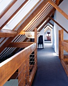 Modern attic conversion with view of landing