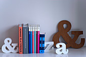 Typographic bookends