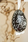 A decorated Easter egg