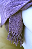 Lilac woolen scarf