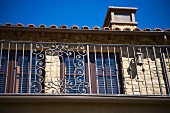 Balcony detail of Tuscan home