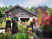 Female Workers At Garden Center