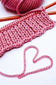Knitting things with a heart made of wool