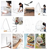 How to make a hanging wicker chair