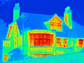 Thermal image of town house