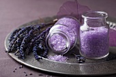 Lavender spa set with salt