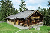 Typical Alpine cabin