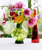 Various flowers in vase