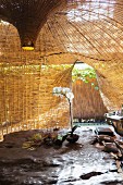 Bamboo hut in Ubud, Bail, Indonesia