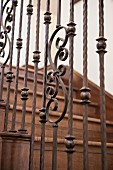 Wrought iron railing; Valencia; California; USA