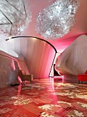 Interior of Chanel Mobile Art Pavilion; Hong Kong; China; Asia