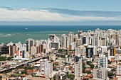A sea of houses in a Brazilian coastal town
