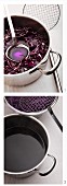 Making dye using red cabbage (for dying eggs)