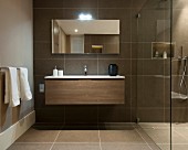 Luxury bathroom in a contemporary home