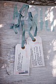 Homemade paper tags