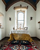 Restored chapel with altar below window