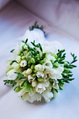 Wedding bouquet of white flowers