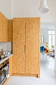 DIY kitchen with chipboard fronts