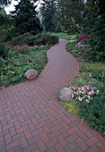 Garden path made of clinker