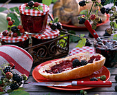 Rubus (blackberry), blackberry jam and rolls