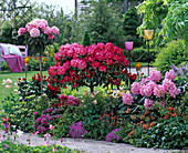 Flowering perennial border