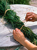 Decorated grass pigtail