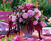 Bouquet of Rose, amaranthus, rosehips, rubus