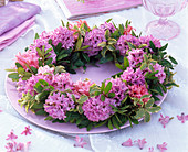 Hyacinths wreath