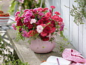 Dianthus plumarius (cottage pink) fragrant bouquet