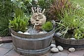 Hand-made water feature in wood-Zuber