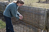 Building composting from structural steel mesh