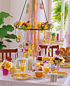 Spring table decoration