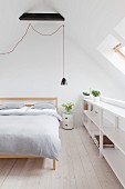 Simple attic bedroom