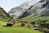 Blick auf die Fane Alm, Südtirol, Italien