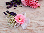 Hair accessory handmade from real flowers