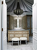 Elegant changing room in French baroque style
