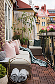 Outdoor furniture on balcony