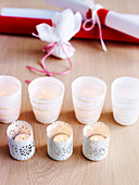 Different white tealight holders