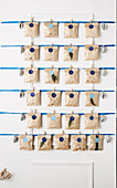 DIY advent calendar made from paper bags