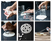 Anleitung für einen Vasenaufsatz aus Modelliermasse mit Löchern