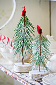 DIY Christmas tree from pine branches
