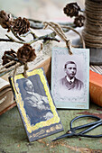 DIY tags made from old photos