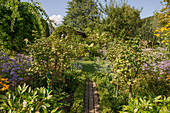 Farmhouse garden in late summer