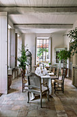 Elegant dining room in French country house