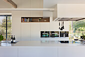 Modern kitchen in white