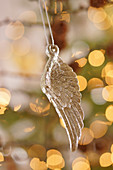 Angel wing Christmas decoration