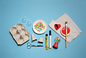 Materials for making miniature bubblegum machine decorations